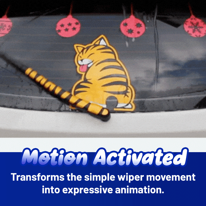 Car Rear Wiper Charming Tail-Wagging Sticker - Image 4