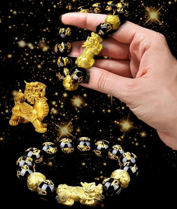 DIYSTAR Pi Xiu Obsidian Bracelet – Unlock Wealth & Attract Good Fortune - Image 14