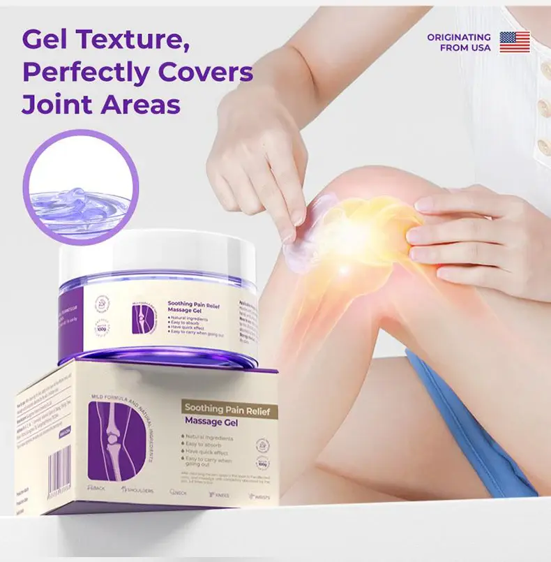 AOA-Approved Pain Relief Gel – With Turmeric & Emu Oil for Arthritis & Joint Support