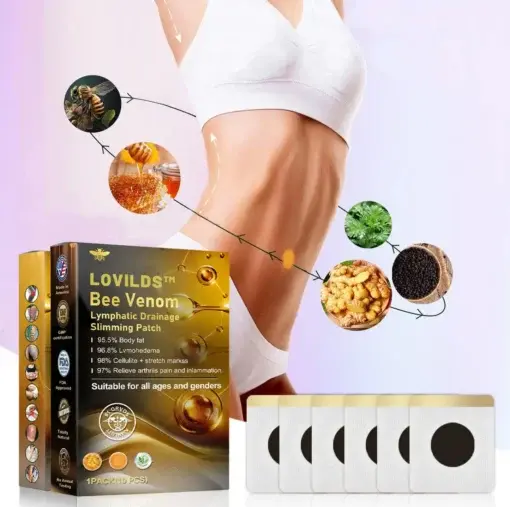 Bee Venom Lymphatic Drainage Slimming Patch - Image 3
