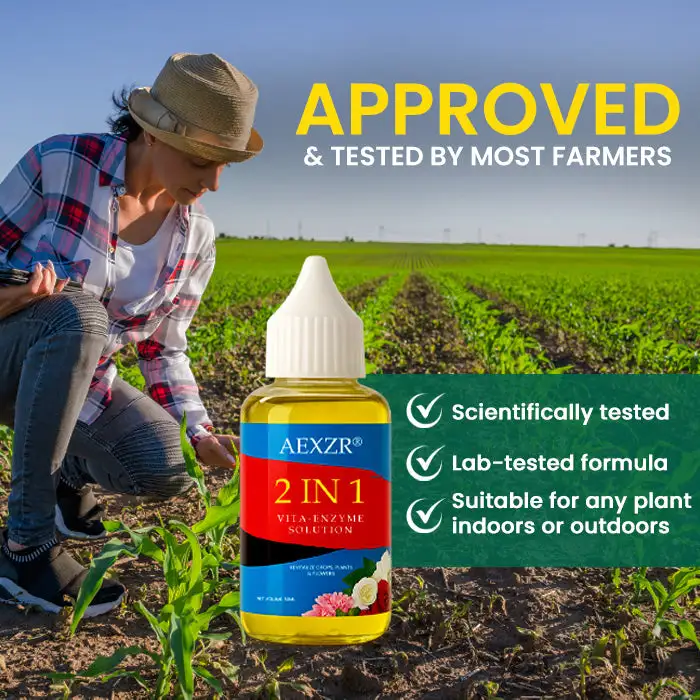 2 in 1 Vita-Enzyme Solution Internally Repairs & Nourishes for Vibrant Leaves - Image 2