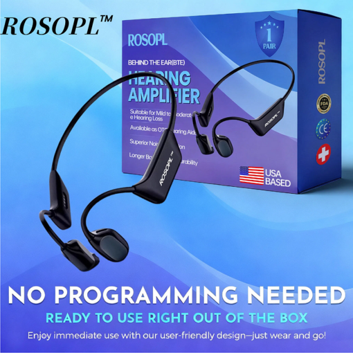 ROSOPL Medline Bluetooth Rechargeable OTC Hearing Aids