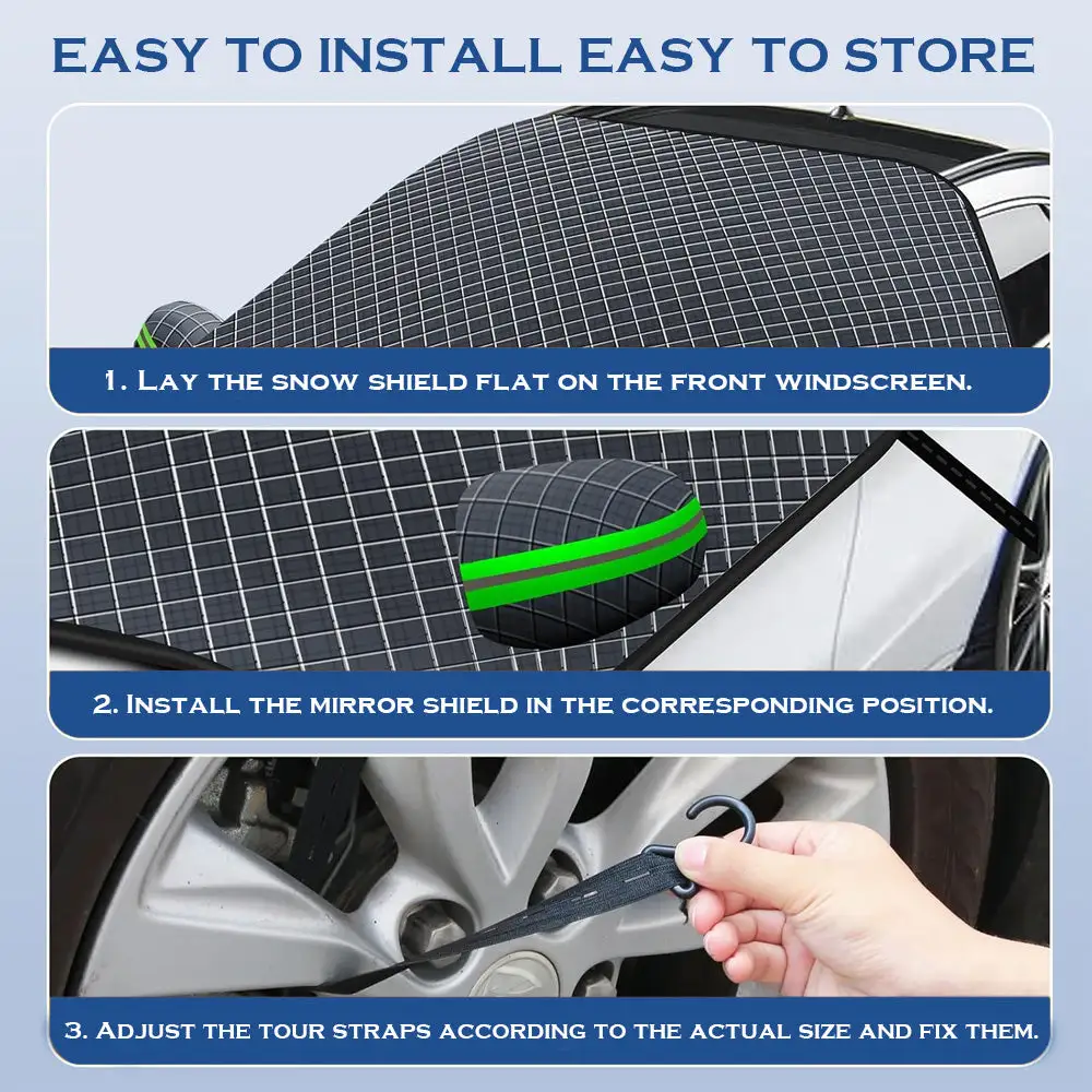 Anti-snow Magnetic Windshield Cover - Image 11