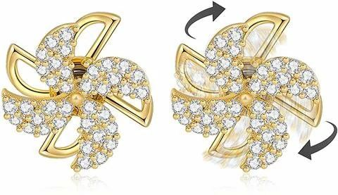 (2022 New Year Hot Sale - 50% Off Now) Rotating Windmill Earrings (BUY 4 GET 20% OFF NOW) - Image 7