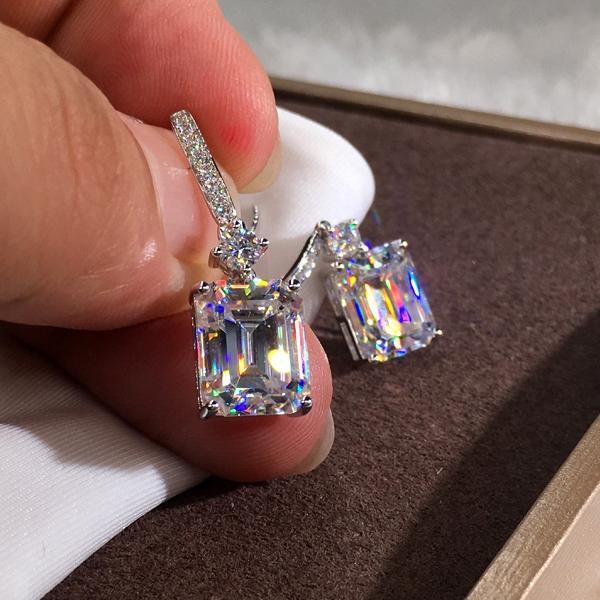 Square Cut Ice Candy Ear Hook Earrings(Buy 1 Free 1) - Image 3
