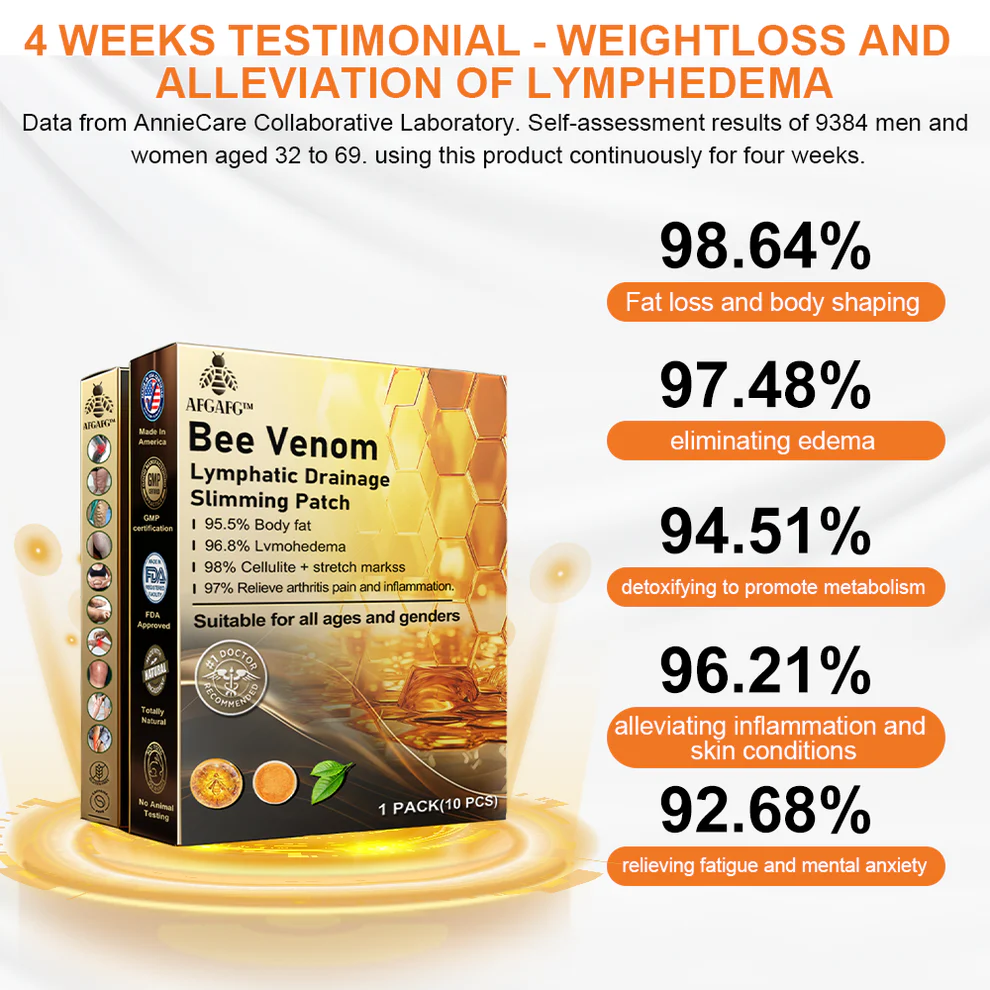Bee Venom Lymphatic Drainage Slimming Patch - Image 5