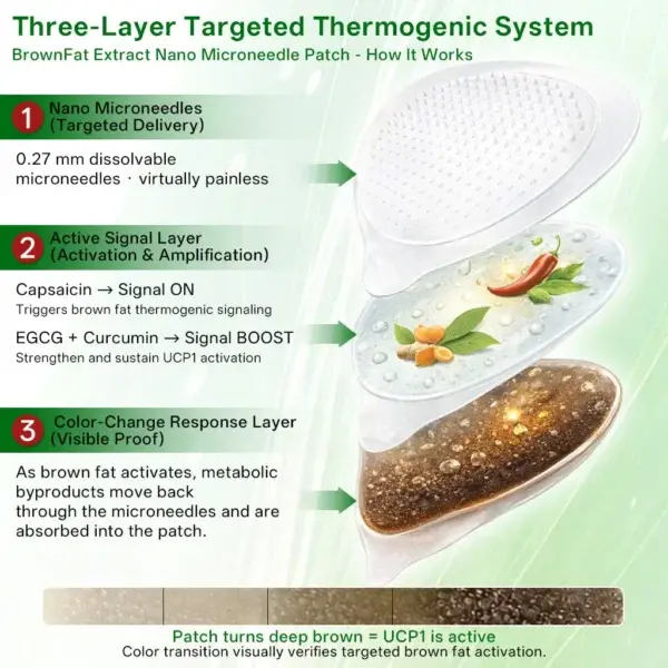 BrownFat Extract Nano Microneedle Patch - Image 2