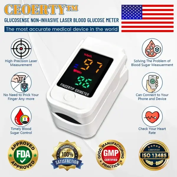 GlucoSense Non-Invasive Laser Blood Glucose Meter