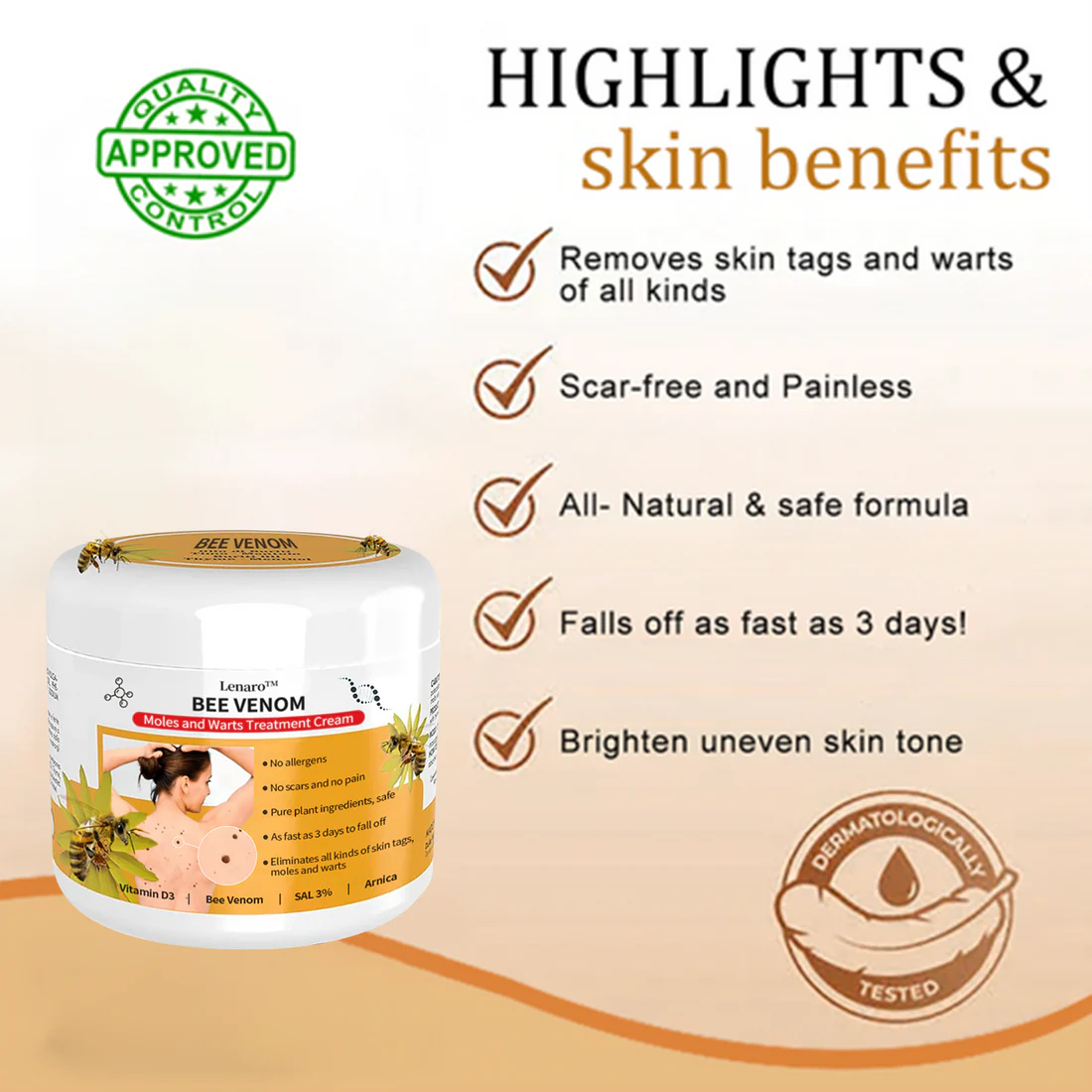 PRO Bee Venom Mole and Wart Treatment Cream - Image 7