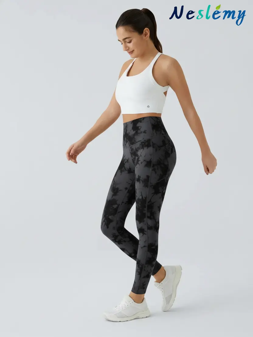 High Waisted Waist Shaping Pocket Shaping Training Leggings - Image 15