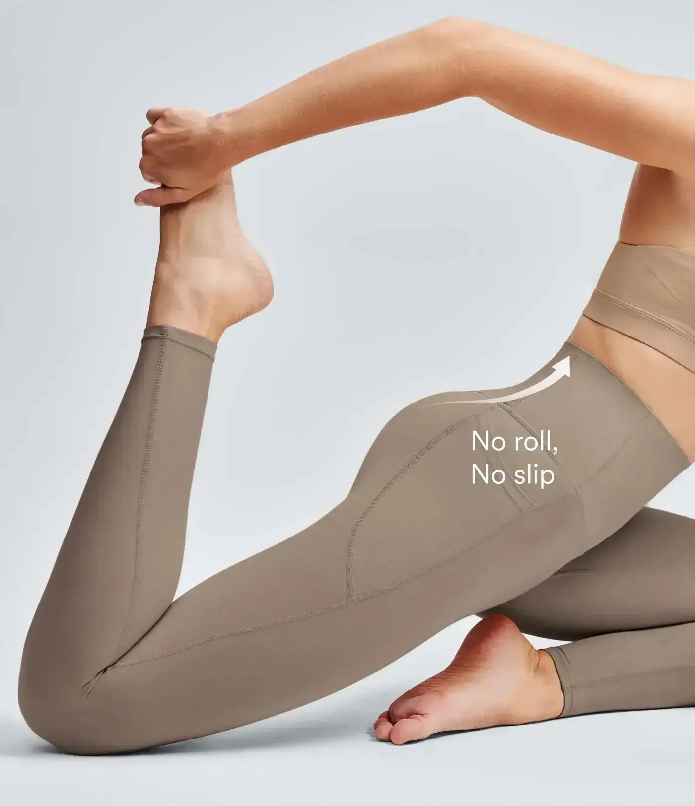 High Waisted Waist Shaping Pocket Shaping Training Leggings - Image 6