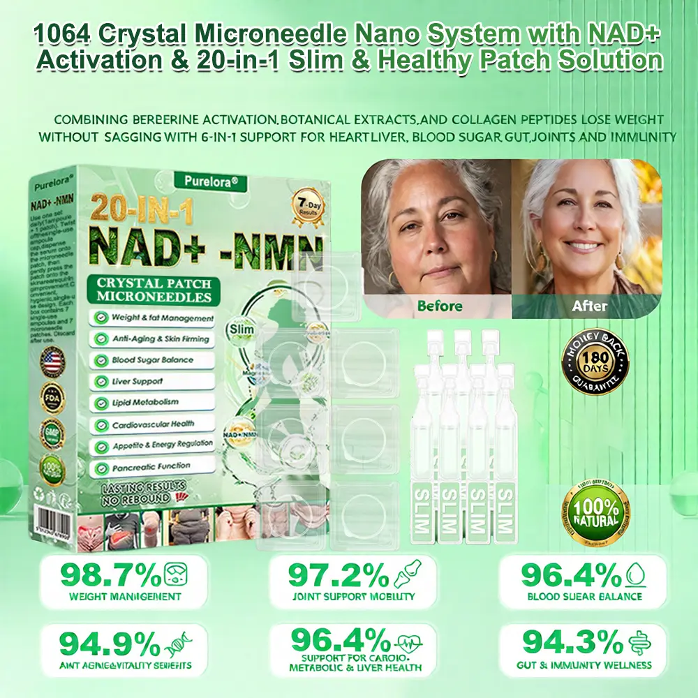 Crystal Microneedle Nano System with NAD⁺ Activation & 20-in-1 Slim & Healthy Pacth Solution - Image 8