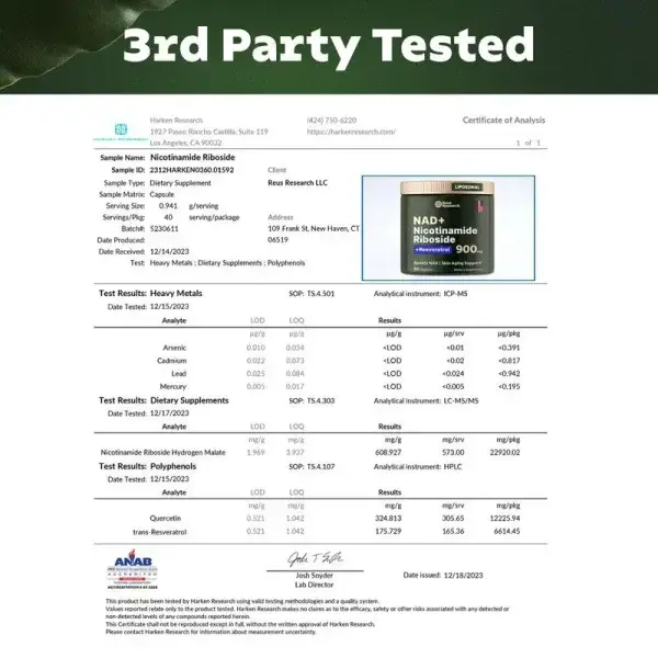 NAD+ Nicotinamide Riboside & Resveratrol - Image 5