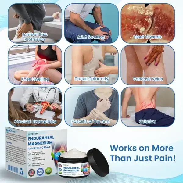 EnduraHeal Magnesium Pain Relief Cream - Image 9
