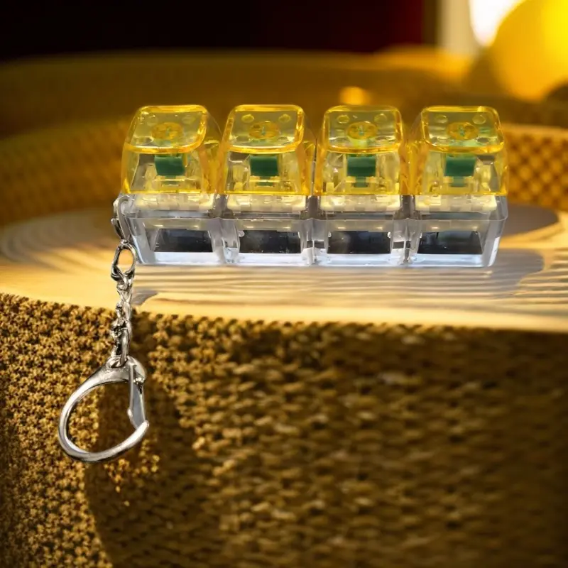 Fidget Toys - Stress Relief Model - LED Keyboard Keychain - Image 10