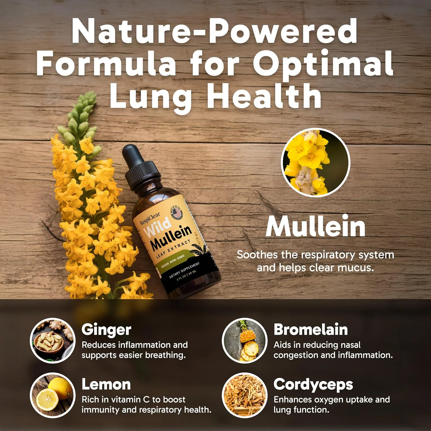 New Maximum Potency Mullein Drops For Cough Control & Lung Rejuvenation - Image 4