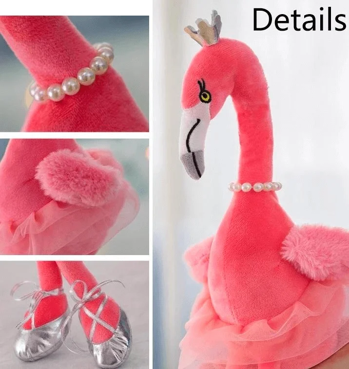 (❤️WOMEN'S DAY FLASH SALE - 50% OFF) 2021 NEW ELEGANT BALLET STYLE SINGING FLAMINGO PLUSH TOY - Image 4