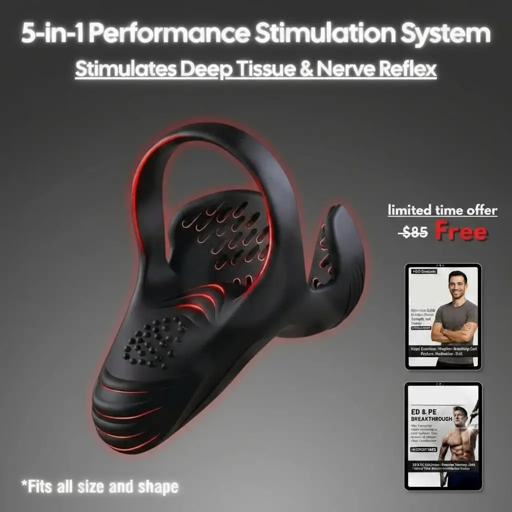 Vibrating Electric Male Masturbation Lock Ring Charging