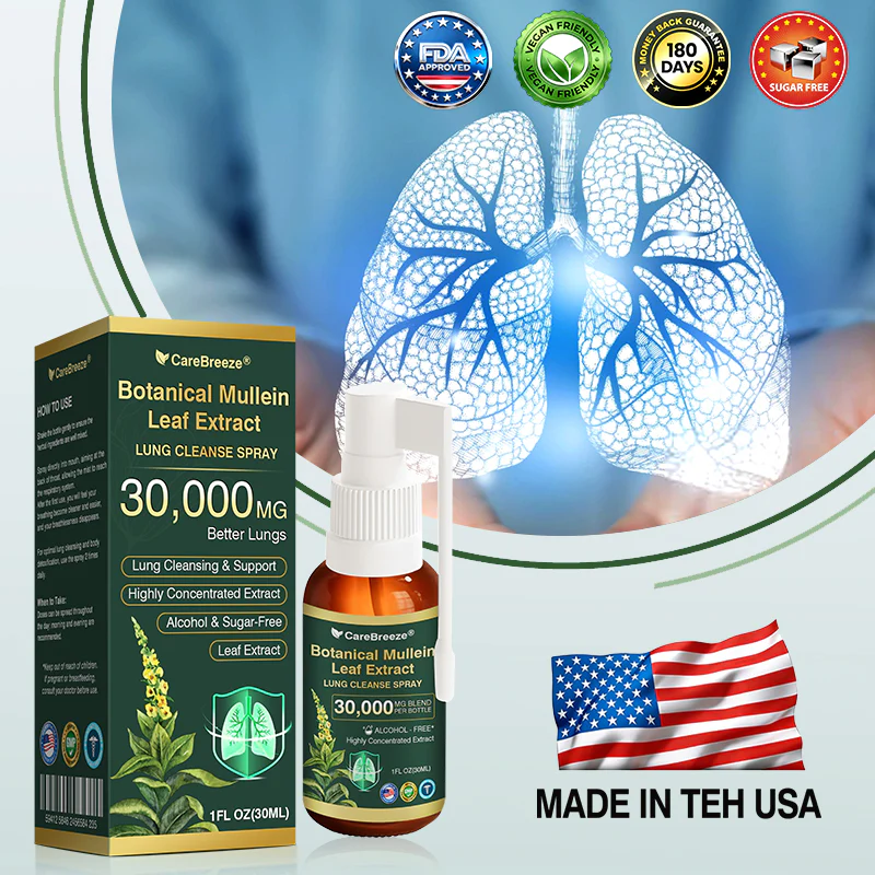 Botanical Mullein Leaf Extract Lung Cleanse Spray