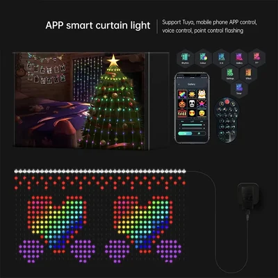 Color Waves LED Curtain Sync Lights - Image 5