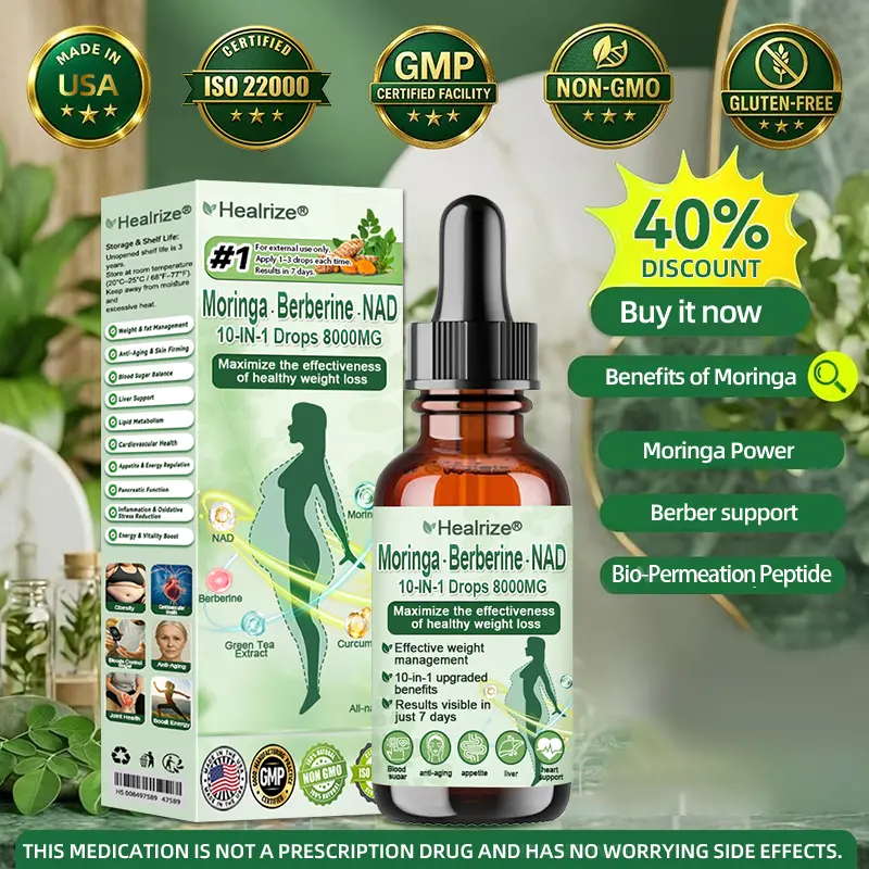 10-IN-1 Moringa * Berberine * NAD+ drops