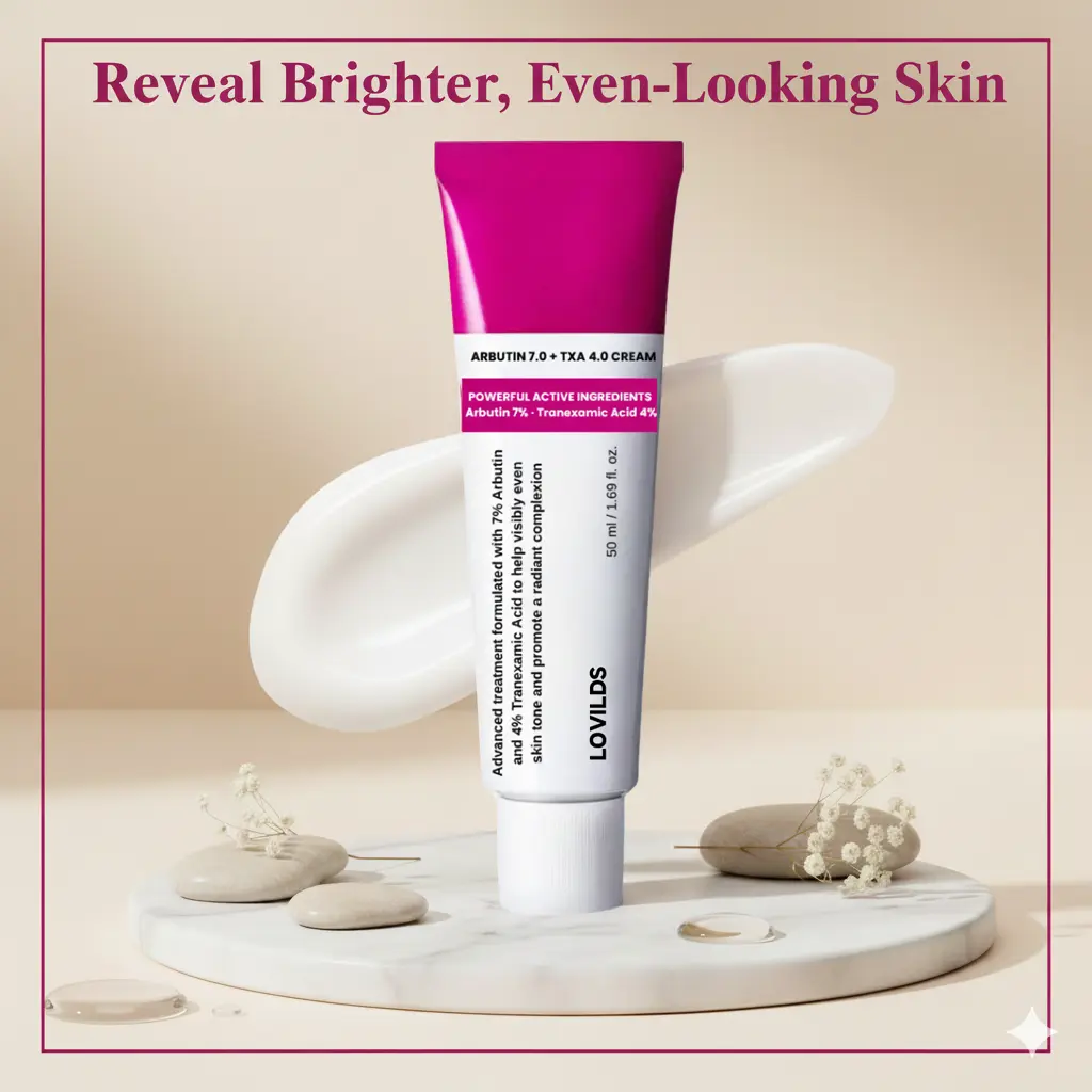 Facial Cream with 7% Arbutin + 4% Tranexamic Acid