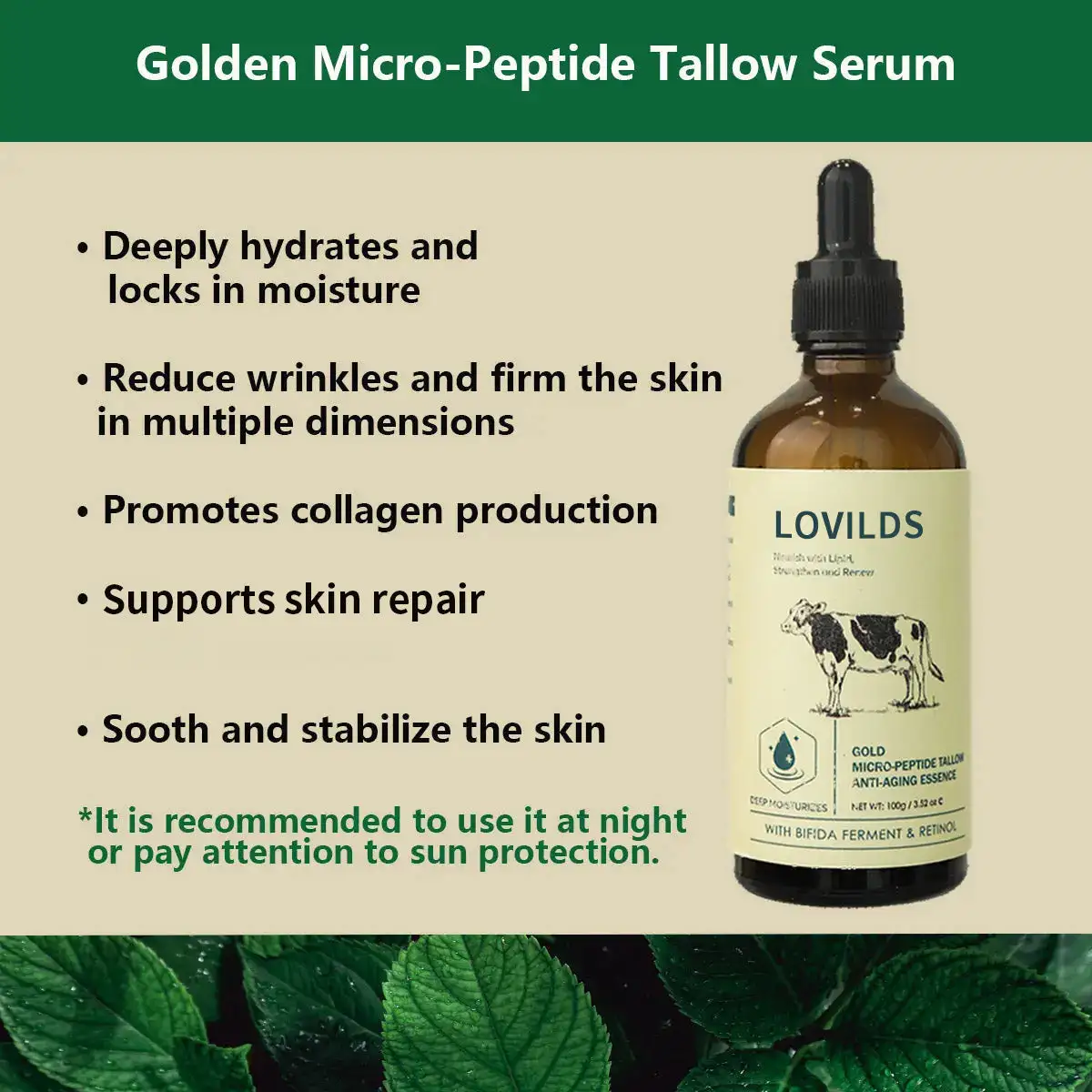 Golden Micro-Peptide Tallow Serum - Image 6