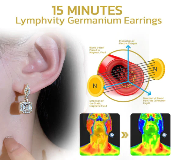 Magnetic Therapy Lymphatic Germanium Earrings - Image 6