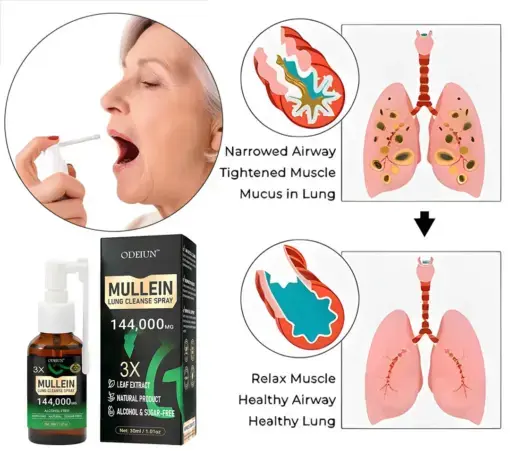 3X Concentrated Mullein Lung Cleanse Spray - Image 2