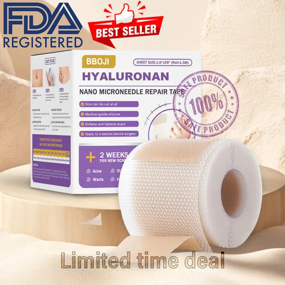 Hyaluronan Nano Microneedle Repair Tape