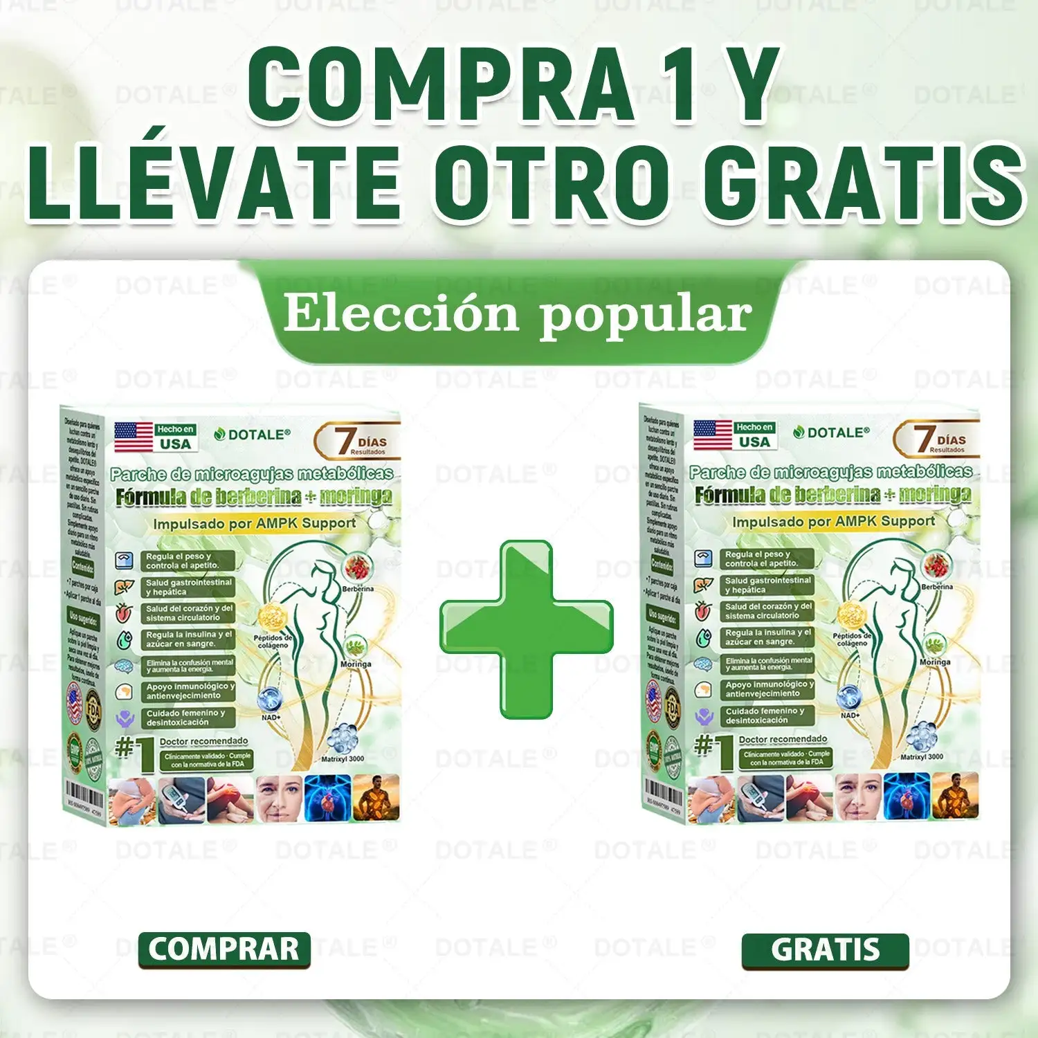 Parche de Microagujas Nano Avanzado 10 en 1 con Moringa Berberina y NAD+ - Image 22