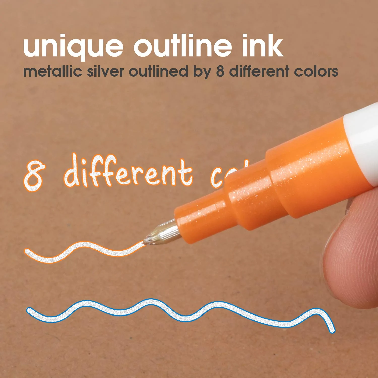 TERRAIN-HILL OUTLINE MARKER SET (8 COLORS) - Image 3