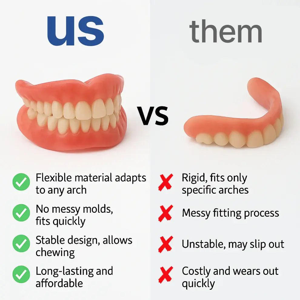 Custom-Fit Functional Dentures – Full Set - Image 2