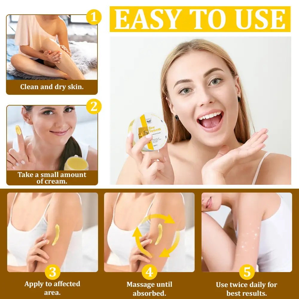 Bee Venom Treatment Cream🐝: Treat Eczema, Psoriasis, Acne, Rosacea, Fungal Infections, Warts - Image 12