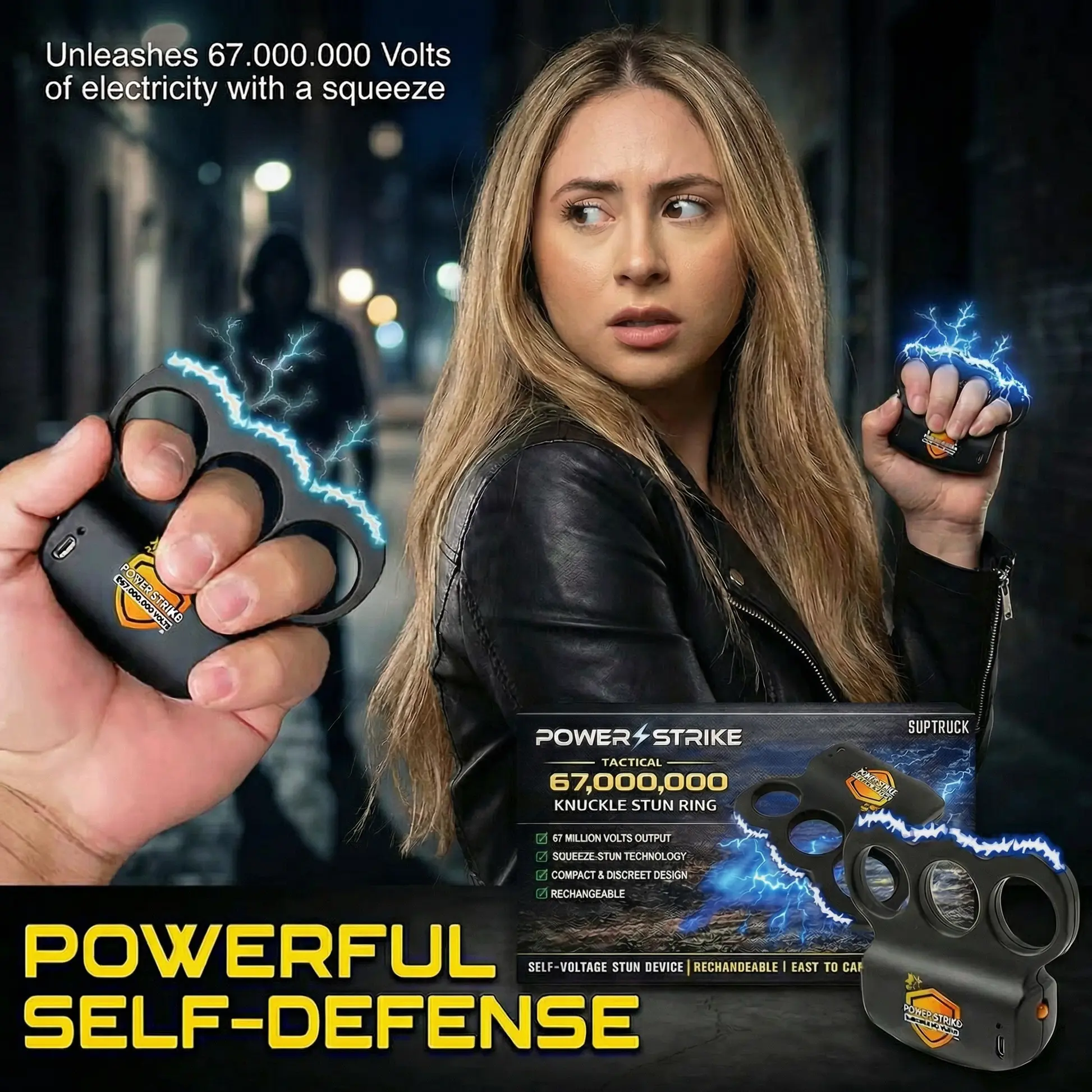 POWERSTRIKE Extreme 67,000,000 Knuckle Stun Ring - Image 3