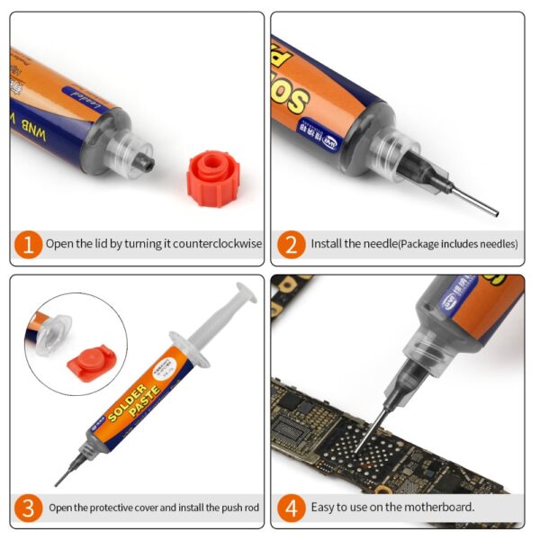 20g BGA Syringe Tin Solder Paste Leaded Sn63/Pb37 Melting Point 183℃ - Image 3