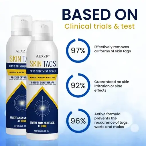 Skin Tag Cryo Treatment Spray Precision Cryo-Tech Freezes Away Skin Tags Warts in Seconds No Blades, No Pain - Image 2