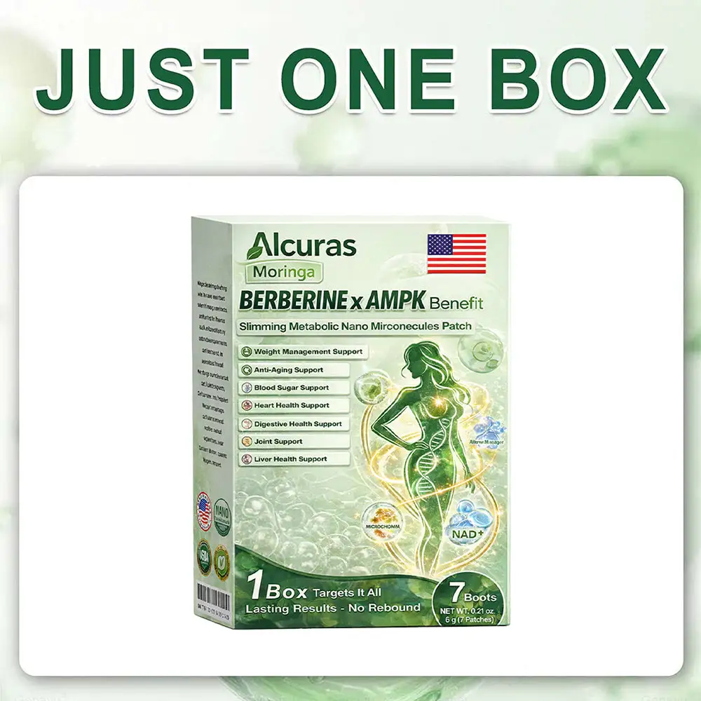 Plant-Based Moringa × Berberine × AMPK 8-Benefit Nano Microneedle Patch - Image 5