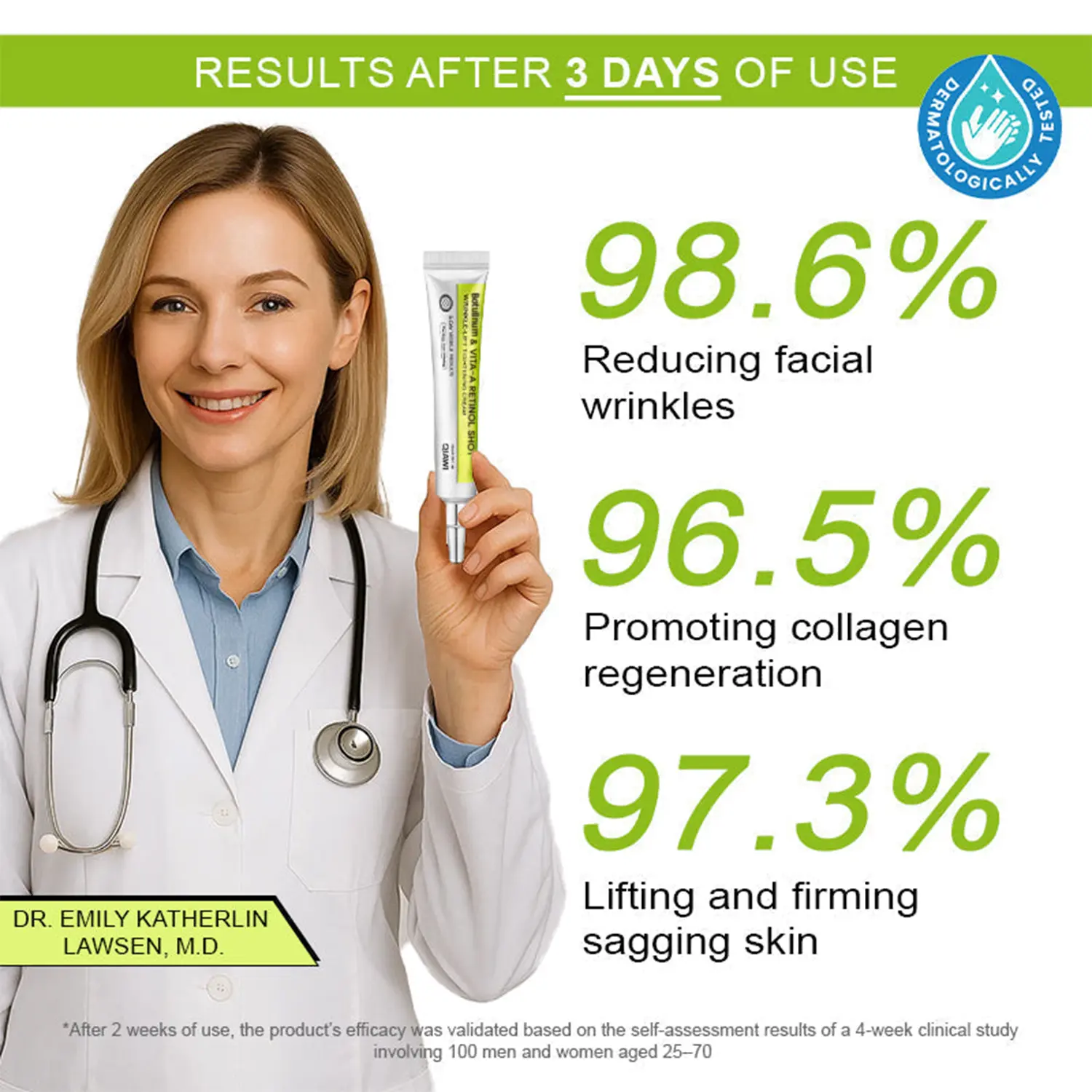 Botulinum & Vita-A Retinol Shot Wrinkle-Lift Tightening cream - Image 4