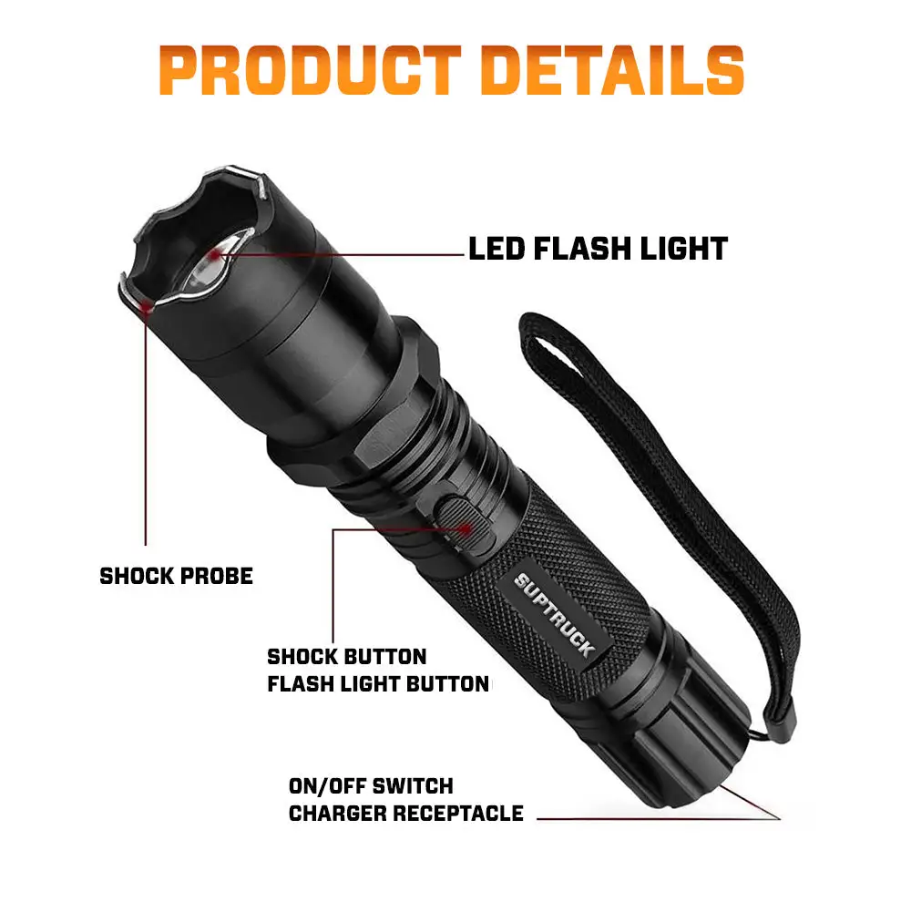 VoltGuard Shockforce X95 Tactical Stun Flashlight - Image 6