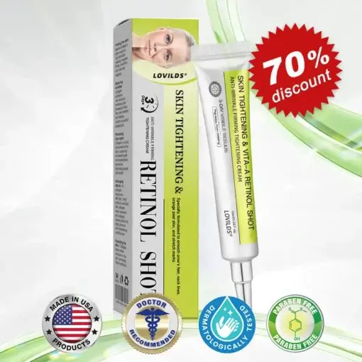 Skin Tightening Vita-A Retinol Retinol shot Anti-Wrinkle Firming Tightening cream – Last Day Promotion 70 OFF