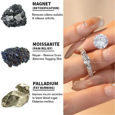 NESLEMY Magnetology Moissanite Diamond Ring - Image 10