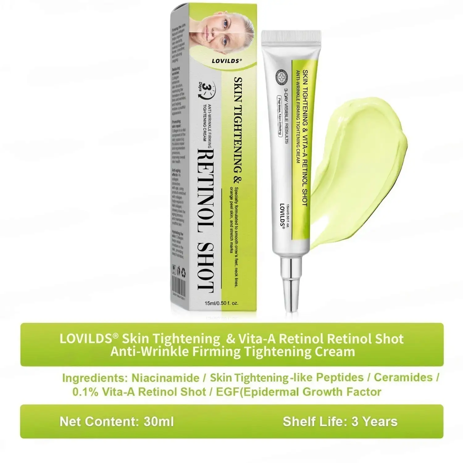 Skin Tightening & Vita-A Retinol Retinol shot Anti-Wrinkle Firming Tightening cream - Last Day Promotion 50% OFF - Image 11