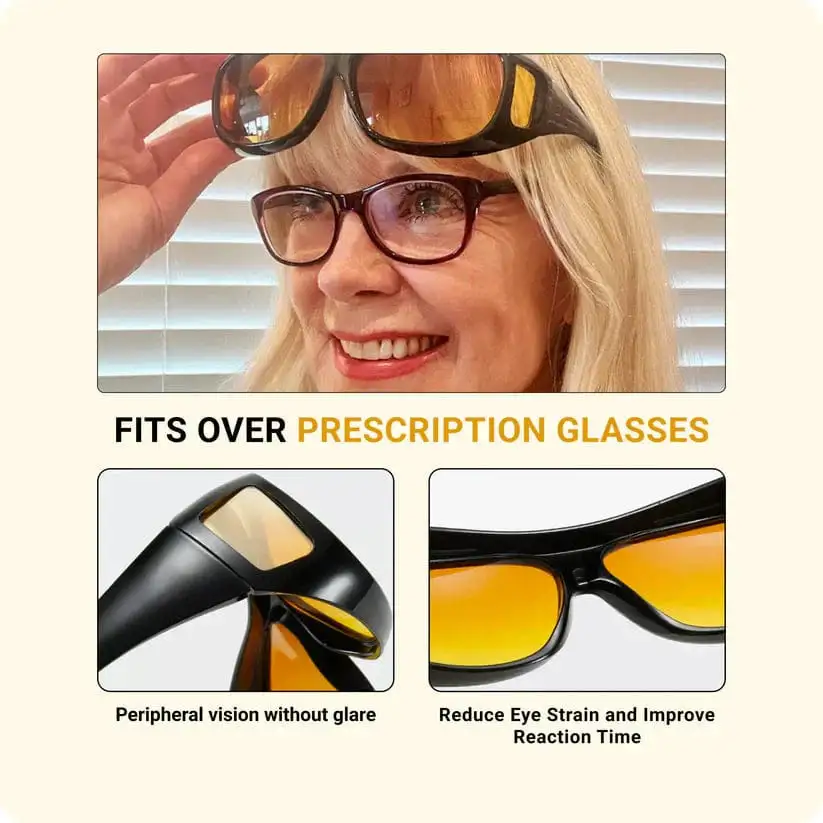 Fit Over Night Driving Glasses with GlareCut Technology - Image 4
