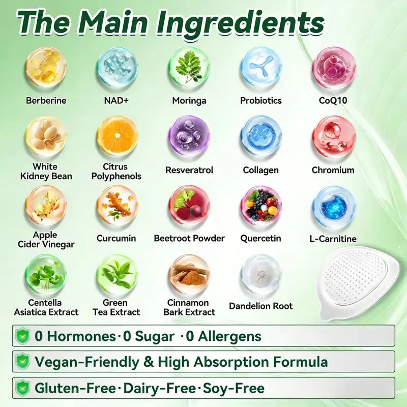 Moringa·Berberine × NAD+ 10-in-1 Nano Microneedle Patch - Image 6