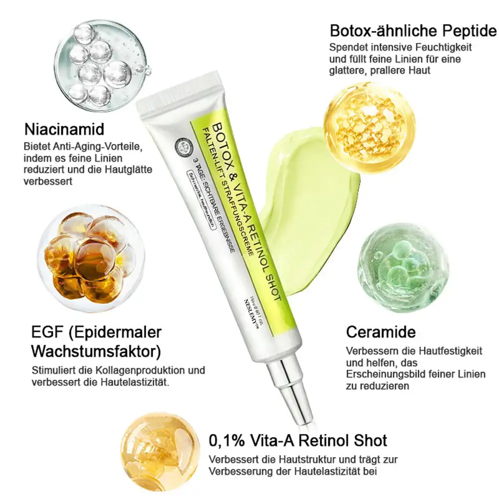 NESLEMY ™ Botox & Vita-A Retinol Shot Wrinkle Lift Firming Cream - Image 15