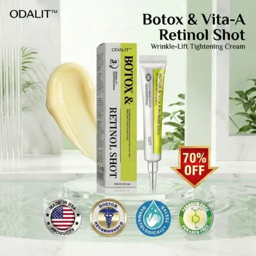 Botox Retinol Shot , FDA-Compliant Formula to Firm Sagging Skin Reduce Puffy Eyes