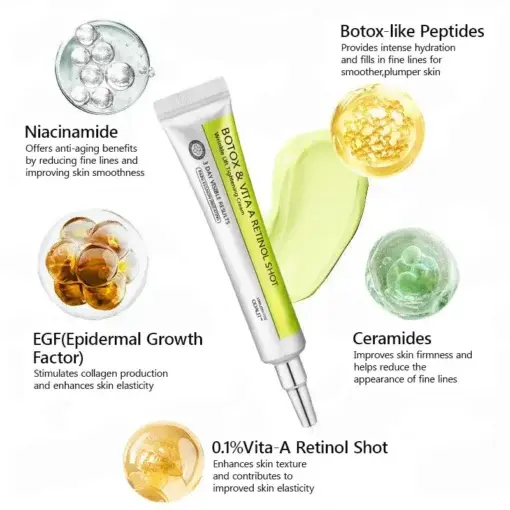 Botox Retinol Shot , FDA-Compliant Formula to Firm Sagging Skin Reduce Puffy Eyes - Image 11