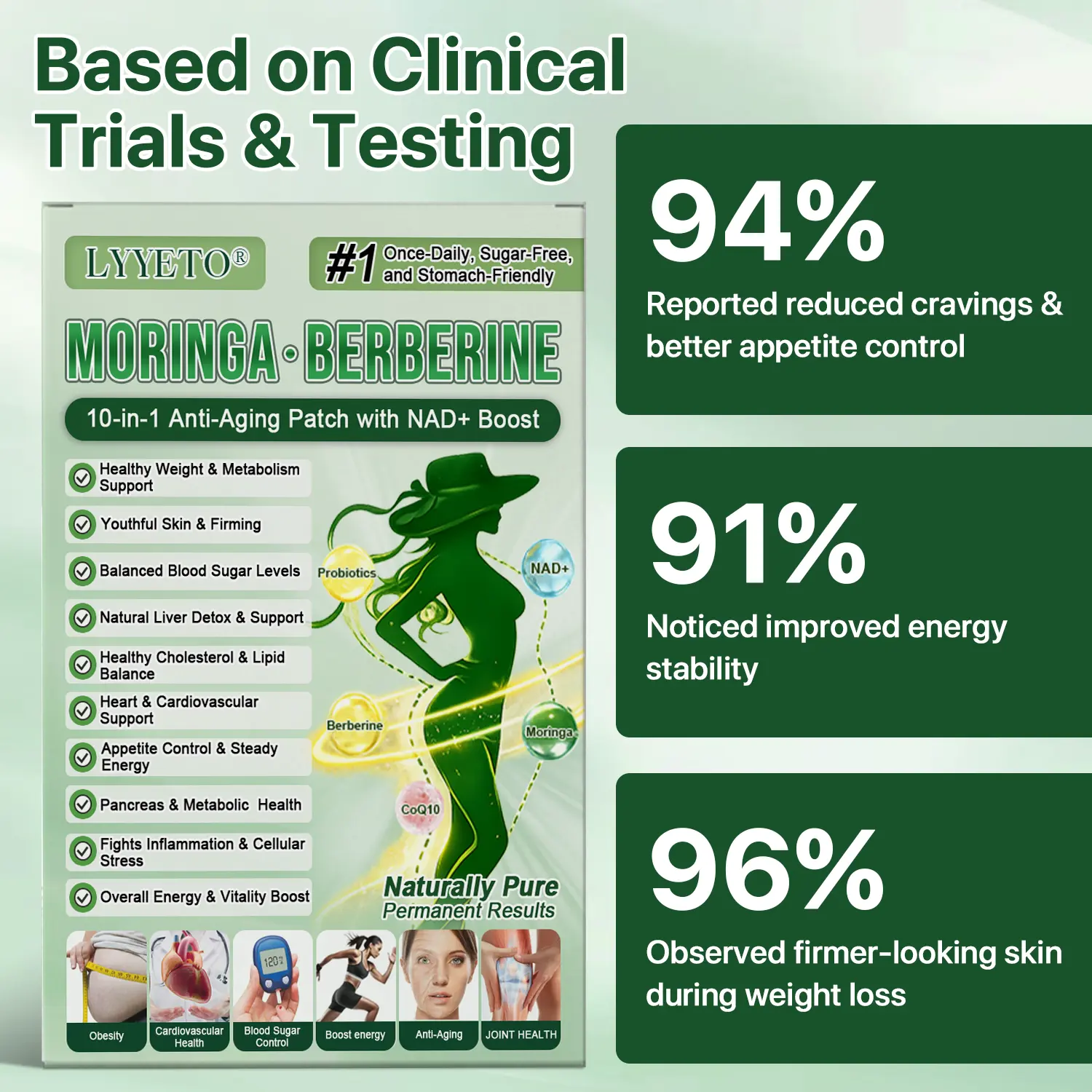 Official Store | Moringa Berberine + NAD+ 10-in-1 Nano Microneedle Patch(Just once a day, visible changes in 7 days) - Image 10
