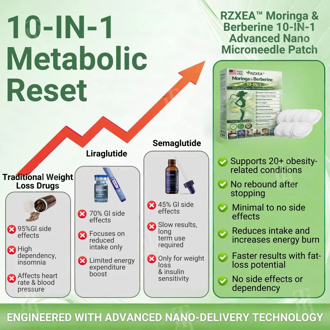 Official Store |🩹 Moringa & Berberine NAD+ 10-in-1 Nano Microneedle Patch - Image 5